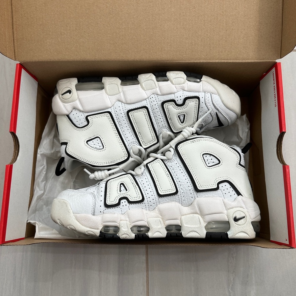 Nike Air More Uptempo Summit White/Sail/Black Size W8.5 M 7